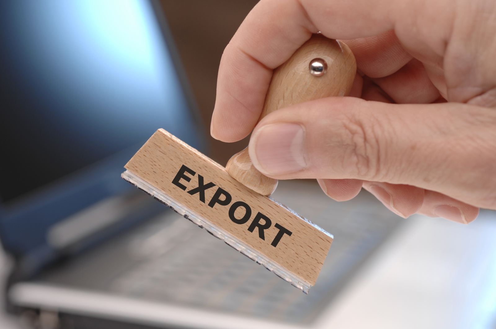 Stempel mit Aufschrift Export